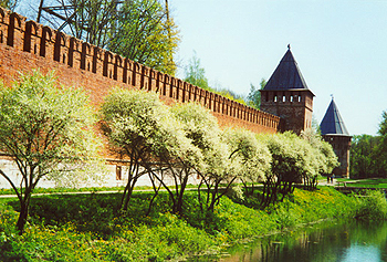 Часть стены Смоленского кремля